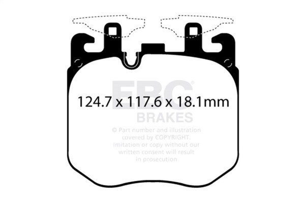 EBC 2019+ BMW X7 Bluestuff Front Brake Pads - DP52304NDX