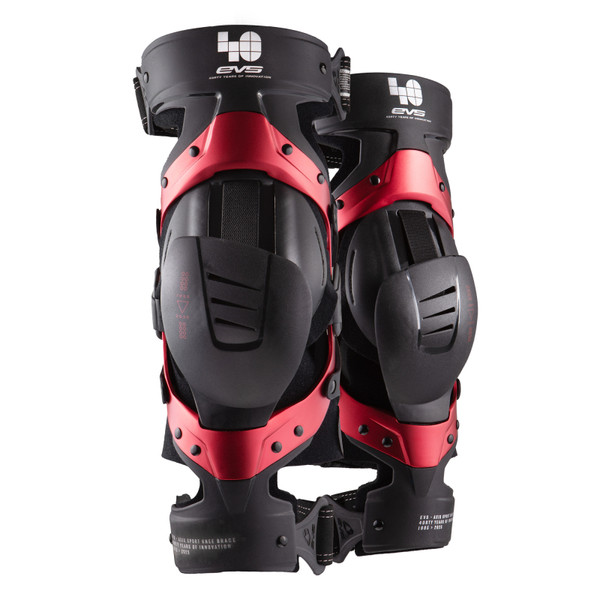 EVS Axis Sport Knee Brace 40th Anniversary Limited Edition Red Pair - Small - AXISS-BK40-SP