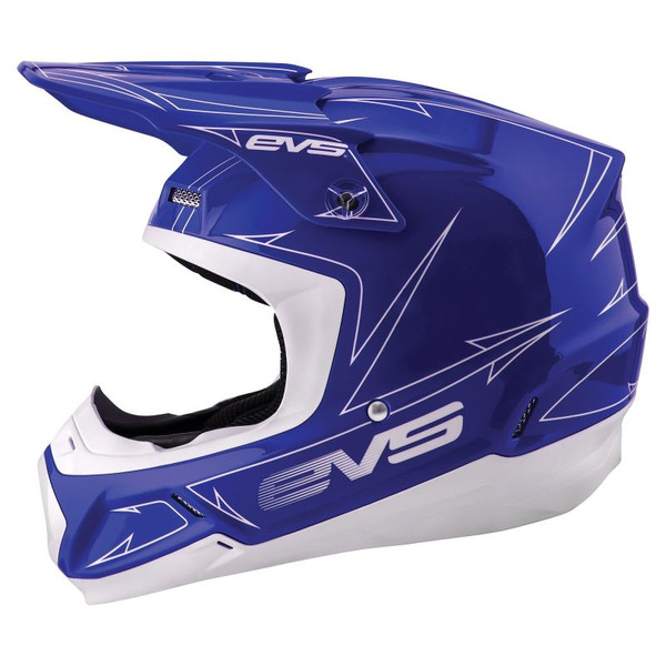 EVS T5 Pinner Helmet Blue White - Medium - H16T5P-BUW-M