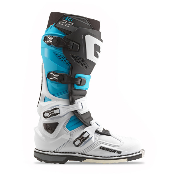 Gaerne SG22 Limited Edition Boot White/Black/Light Blue Size - 11 - 2262-003-11