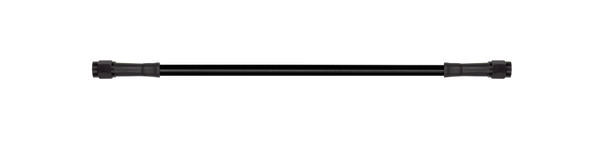 Goodridge 18in Universal Brake Line Assembly w/Black Zinc Fittings & Black Hose - 30318TB-BK