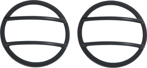 Kentrol 07-18 Jeep Wrangler JK Front Marker Covers Pair - Powdercoat Black - 50009