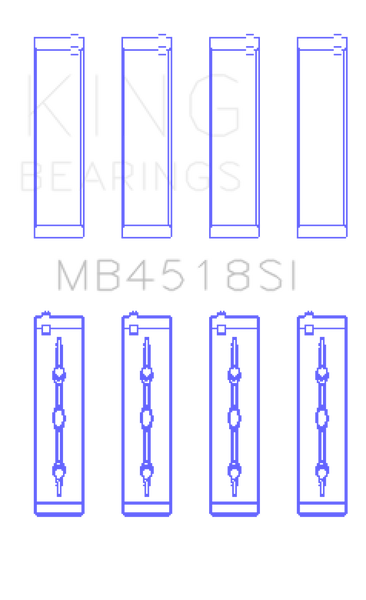 King 11-20 Chrysler 300 / Dodge Grand Caravan (Size STD) Main Bearing Set - MB4518SI