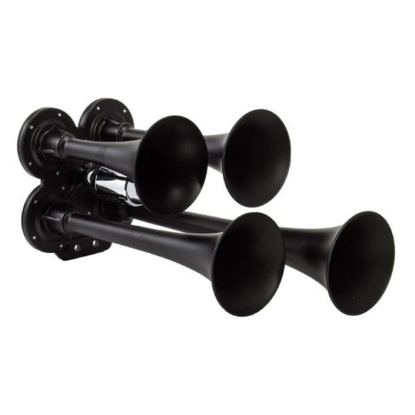 Kleinn Black Quad Horn/ 12.5In/10In/7.5In/6In - XCR2.0 Coated Zinc Alloy - 141-1