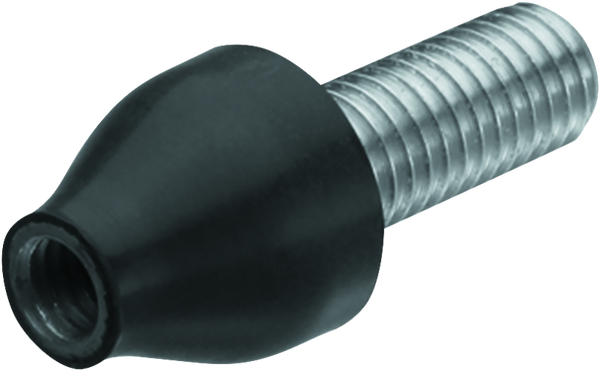 Kuryakyn Micro/Rhombus Replacement Rubber Adapter M8X20mm Threaded Stud Black - 2566