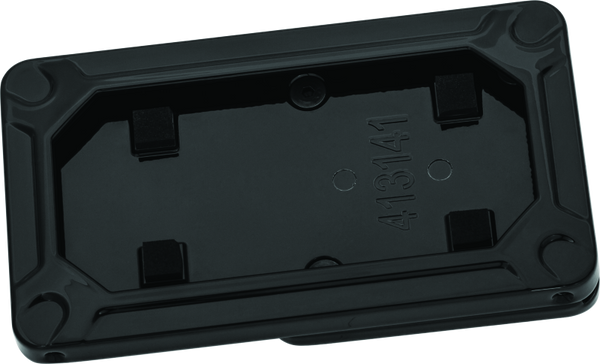 Kuryakyn Nova Side Mount License Plate Frame Gloss Black - 3142