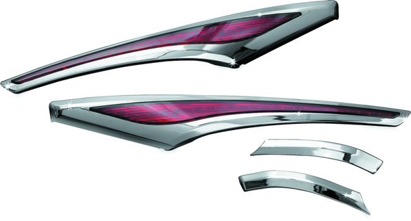 Kuryakyn L.E.D. Saddlebag Accent Swoops 12-17 GL1800 Chrome - 3232