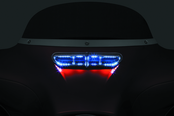 Kuryakyn L.E.D. Fairing Vent Accent 14-Up Touring Chrome - 5053