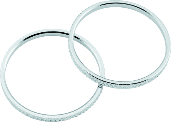 Kuryakyn Knurled Accent Rings Chrome (Pair) - 6220