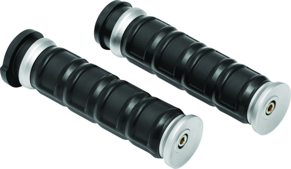 Kuryakyn Dillinger Grips Throttle-By-Wire Silver - 6674