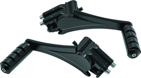Kuryakyn Adjustable Passenger Pegs With Small ISO Pegs Black - 7059