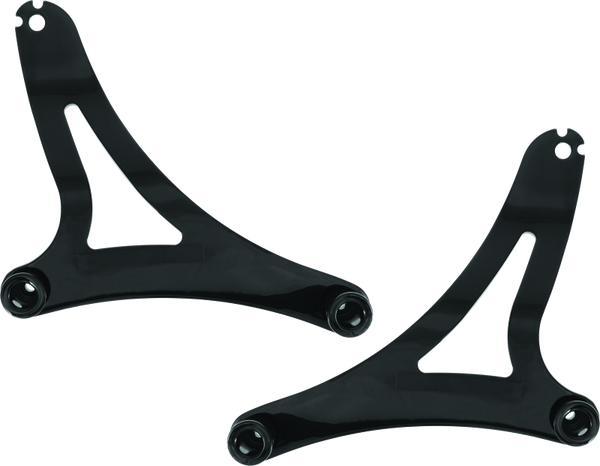 Kuryakyn Fixed Mounts Multi-Purpose Driver & Passenger Backrest 14-22 Indian Models Black - 7092