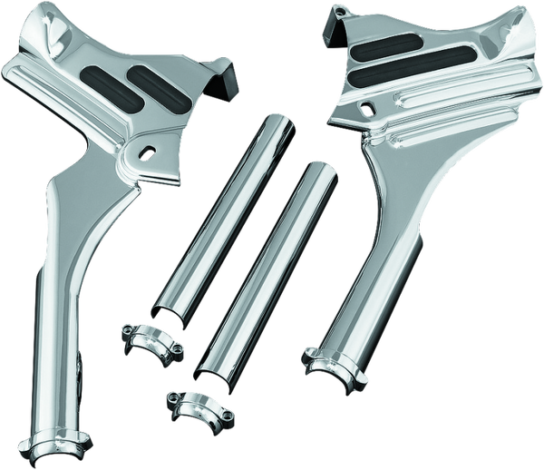 Kuryakyn Deluxe Neck Covers 95-07 Touring Models Chrome - 7866