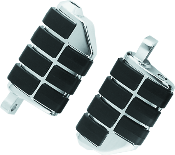 Kuryakyn Dually ISO Peg With Male Mount Adapter Chrome (Pair) - 8028