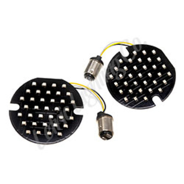 Letric Lighting Flat Styl Insrt 1157 Frnt Amb - LLC-FL7A