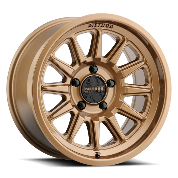 Method MR323 17x8.5 / 5x5 BP / 0ET / 4.72in BS / 71.5mm CB - Gloss Bronze Wheel - MR323785501500