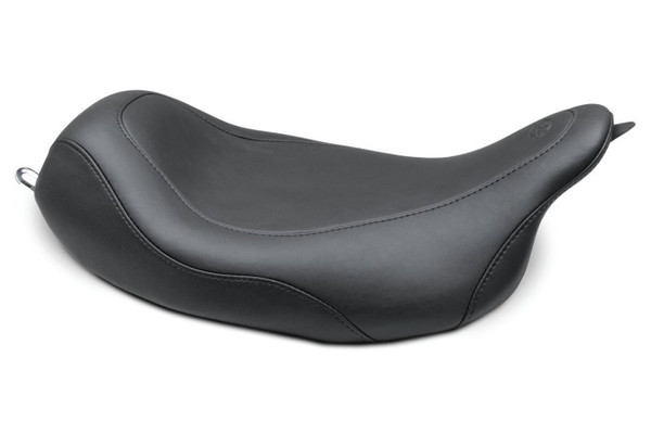 Mustang 08-21 Harley Electra Glide,Rd Glide,Rd King,Str Glide Wide Tripper Solo Seat - Black - 76692