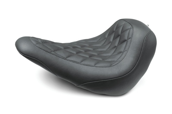 Mustang 18-21 Harley Low Rider, Sport Glide Wide Tripper Solo Seat Diamond Stitch - Black - 83044