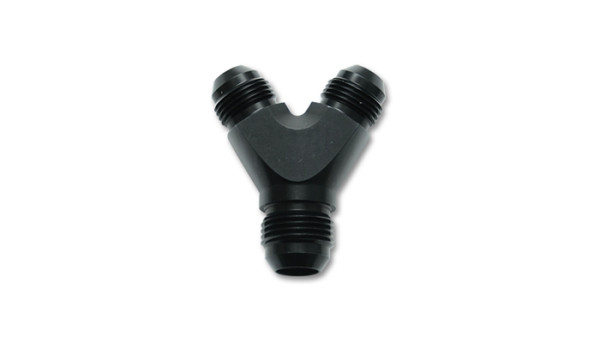 Vibrant -16AN x -16AN x 16AN Y-Adapter Fitting - Aluminum Black - 10815