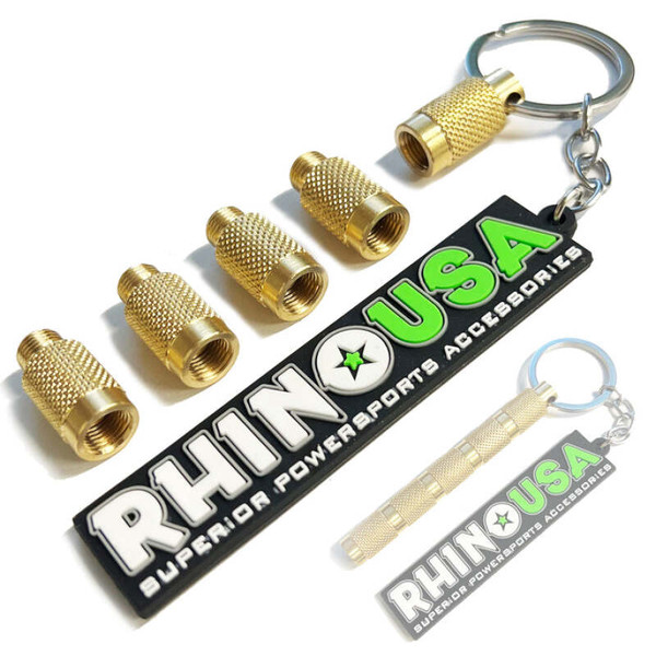 Rhino USA 0-60 Psi Tire Deflator Keychain - RNO-TIRE-DEFLTR-KYCHN