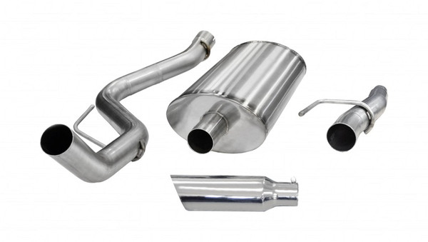 Corsa 24393 3.0" Single Side Exit Cat-Back Exhaust System with 4.0" Polished Tip