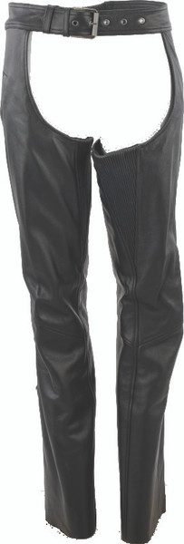 Kuryakyn Leather By River Road Plains Leather Chaps Black Womens - Large - 094427