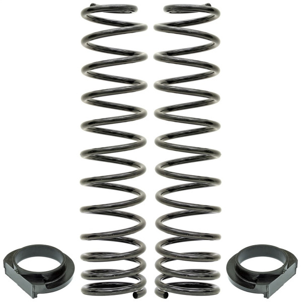 RockJock JL Front Coil Springs 4in Lift w/ Urethane Isolators Pair - CE-9818FS