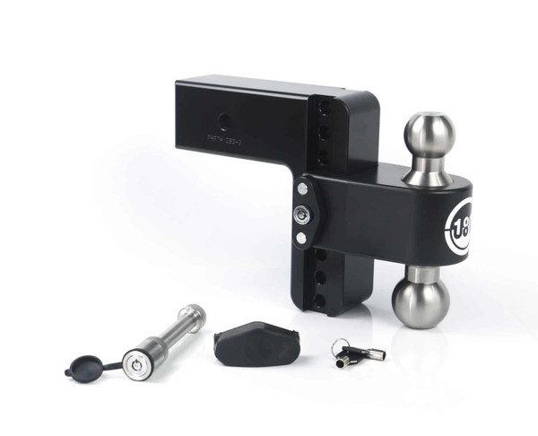 Weigh Safe 180 Hitch 6in Drop Hitch & 3in Shank (10K/21K GTWR) w/WS05 - Black Cerakote - LTB6-3-KA-CER-BLA
