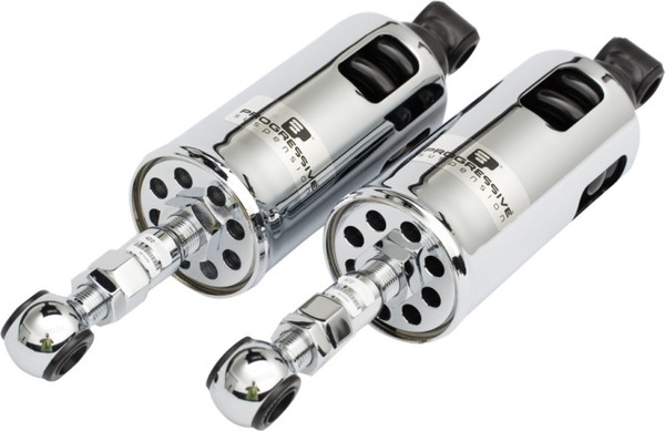 Progressive 00-17 Harley Softail 422 Series Shocks Heavy Duty - Chrome - 422-4002C