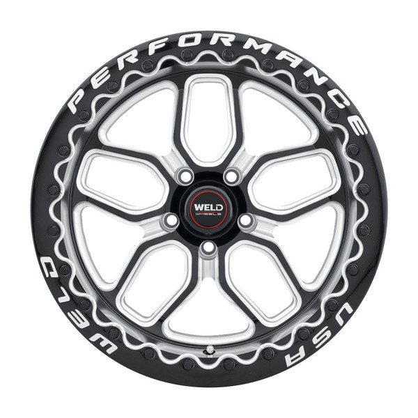 Weld S907 17X10 Laguna Beadlock 5X115 ET00 BS5.50 Gloss Black MIL Dia 78.1 - S90770071P00