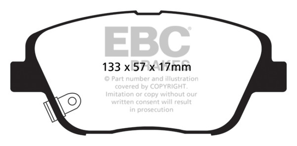 EBC DP21864 Greenstuff 2000 Series Sport Disc Brake Pads For Hyundai Sonata NEW