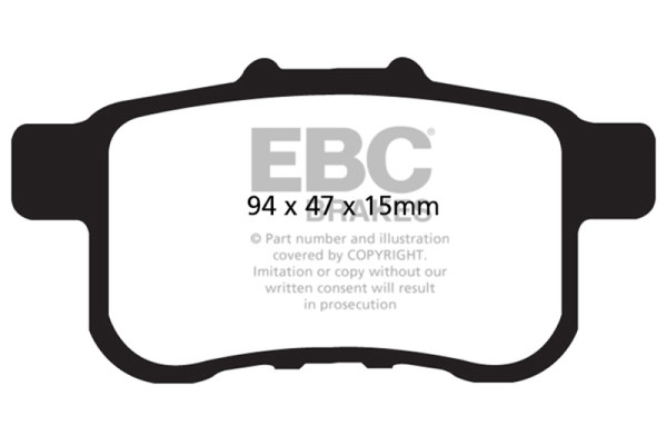 EBC DP21987 Greenstuff 2000 Series Sport Disc Brake Pads For 09-14 Acura TSX NEW