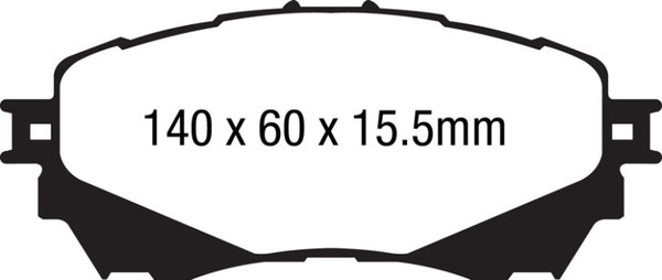 EBC DP22170 Front Disc Brake Pad Set For 2014-2018 Mazda 6