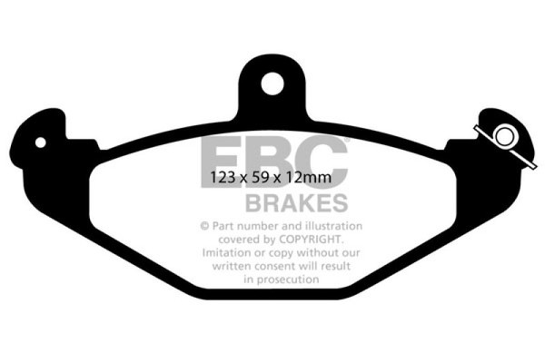 EBC DP2885/2 Greenstuff 2000 Series Sport Brake Pads Rear For Lotus Elise