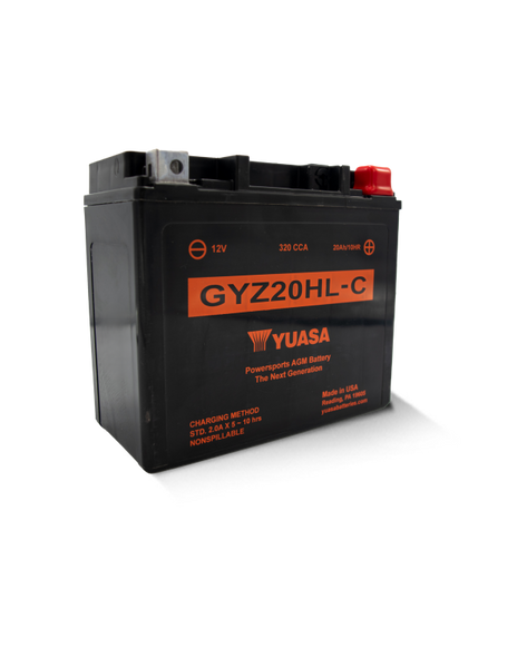 Yuasa GYZ20HLC High Performance Maintenance Free AGM 12-Volt Battery - YUAM720GHC