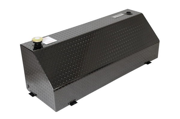 Deezee Universal Tanks - Wedge Rectangle Black Tread Aluminum - DZ92556B