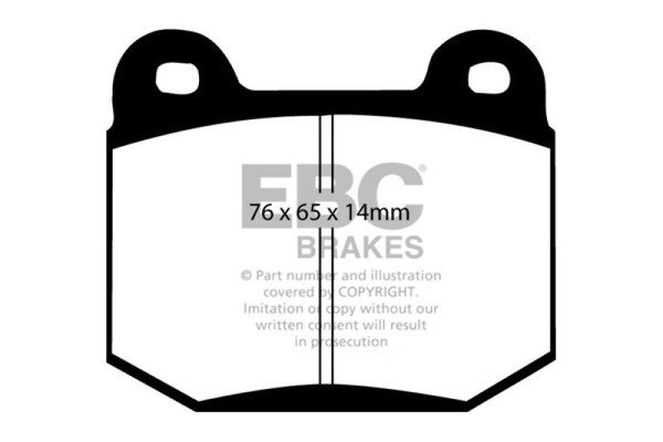 EBC DP31538C Disc Brake Pad Set For Mitsubishi Lancer 2003-2006 NEW