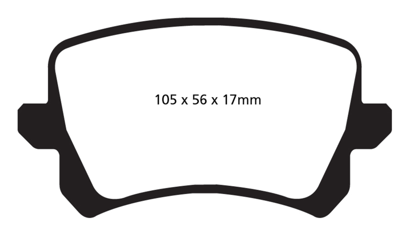 EBC DP32004C Redstuff Ceramic Low Dust Disc Brake Pads For Audi Q3 Quattro NEW