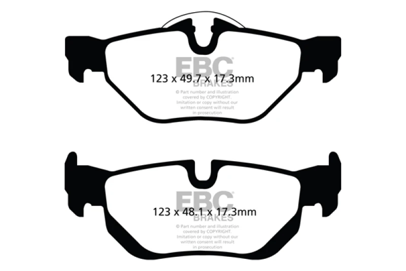 EBC DP32069C Redstuff Ceramic Low Dust Disc Brake Pad For 2008-2013 BMW 128i NEW