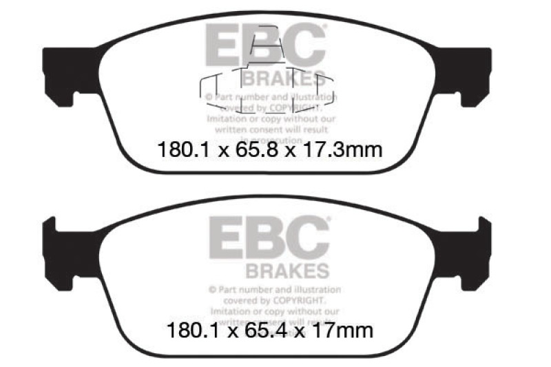 EBC DP32145C Redstuff Ceramic Low Dust Disc Brake Pads For 13-18 Ford Focus NEW