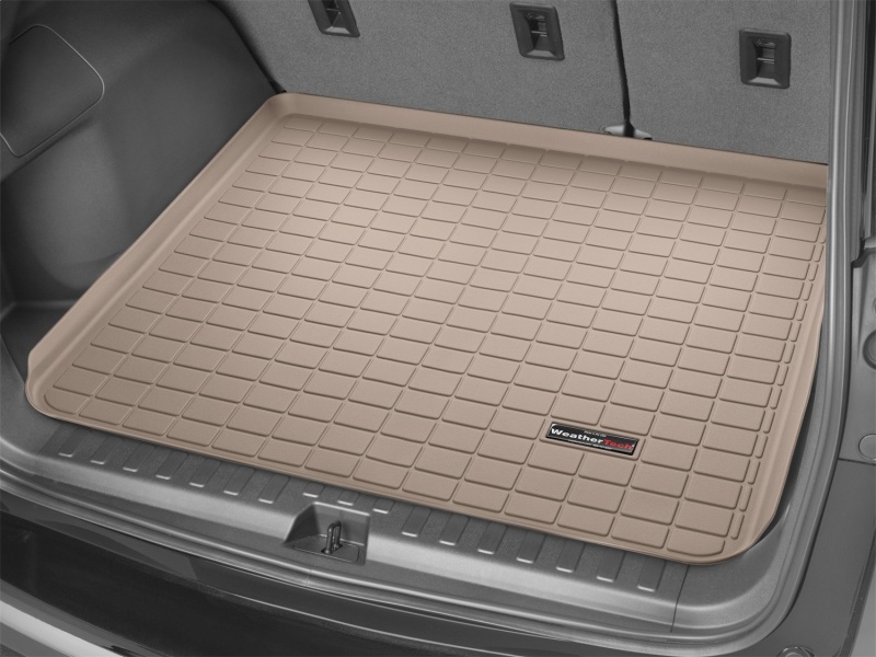 WeatherTech 2018+ Jeep Wrangler Unlimited Cargo Liners - Tan(Vehicles w/Flat Load Floor & Subwoofer) - 411107