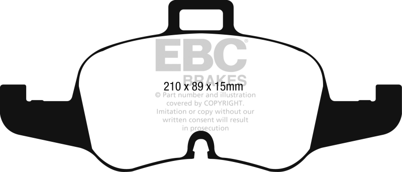 EBC DP32256C Redstuff Ceramic Low Dust Brake Pads Front For Audi TTS Quattro