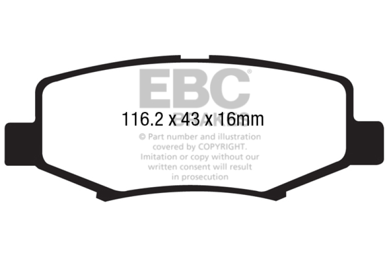 EBC DP41799R Yellowstuff Street & Track Disc Brake Pads For Dodge Nitro NEW