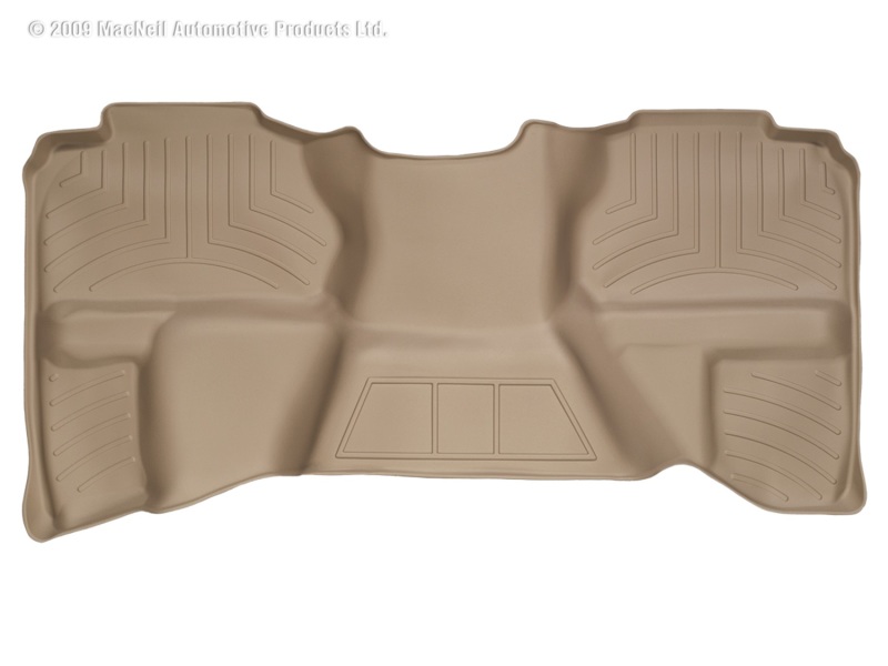 WeatherTech 07-13 Chevrolet Silverado Extended Cab Rear FloorLiner - Tan - 450669