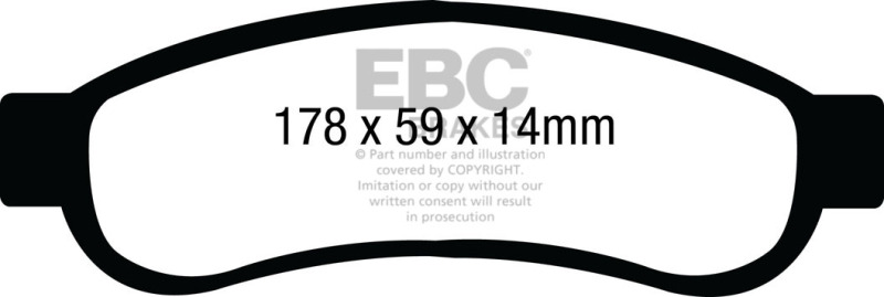 EBC DP41893R Disc Brake Pad Set For Ford F250 Super Duty 2008-2012 NEW