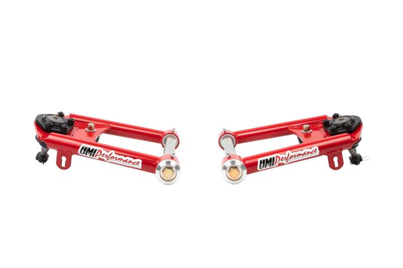 UMI Performance 73-87 GM C10 Street Performance Upper Control Arms - Red - 6433-R