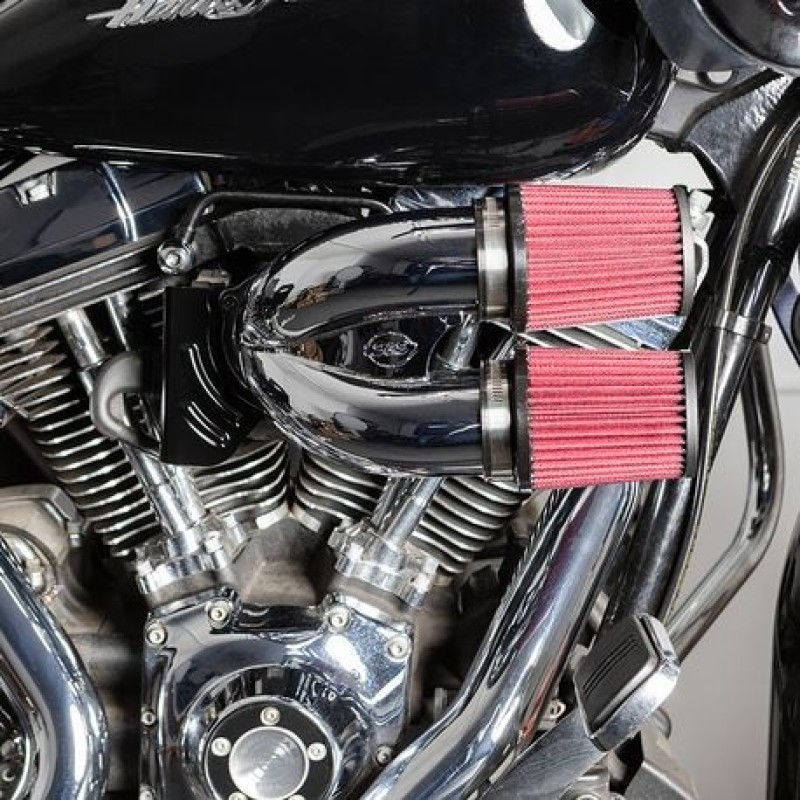 S&S Cycle 08-16 Touring Intake Runner Induction Kit - Chrome - 170-0636A