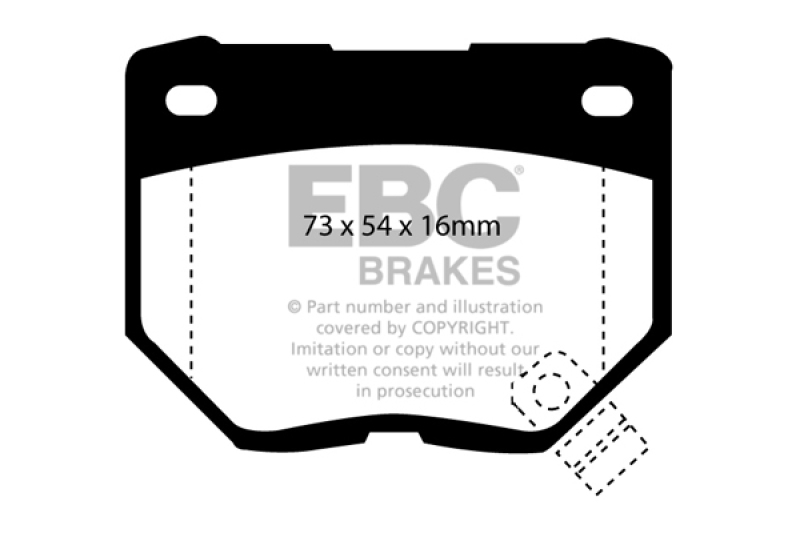 EBC DP5826NDX Disc Brake Pad Set For Subaru Impreza 2006-2007 NEW