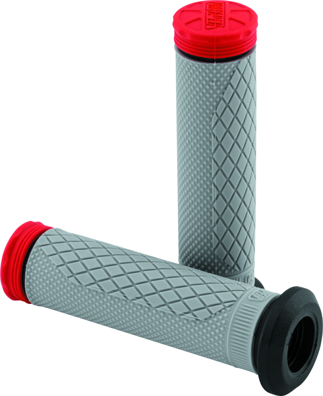 ProTaper Tri Density Full Diamond ATV Grips - Red - 024878