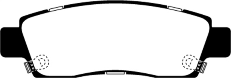 EBC DP61672 6000 Series Greenstuff Brakes Disc Pads For Buick Enclave NEW